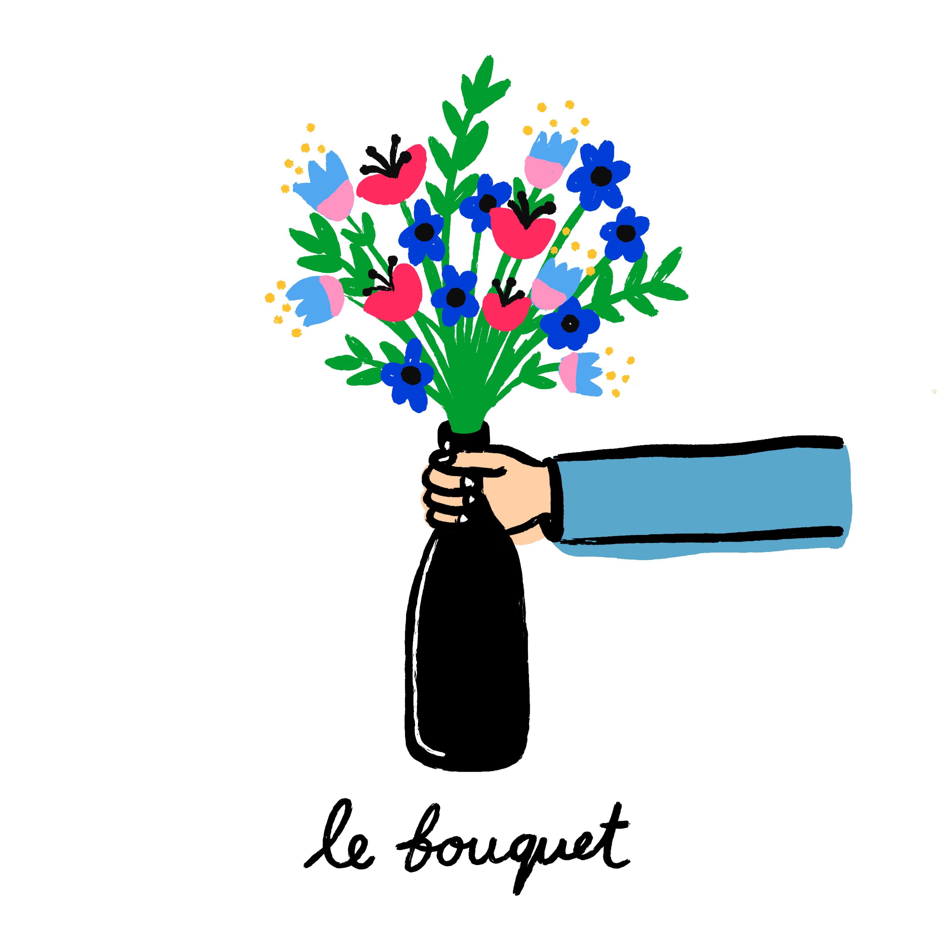 Le Bouquet Vin De France par Anatole Zangs