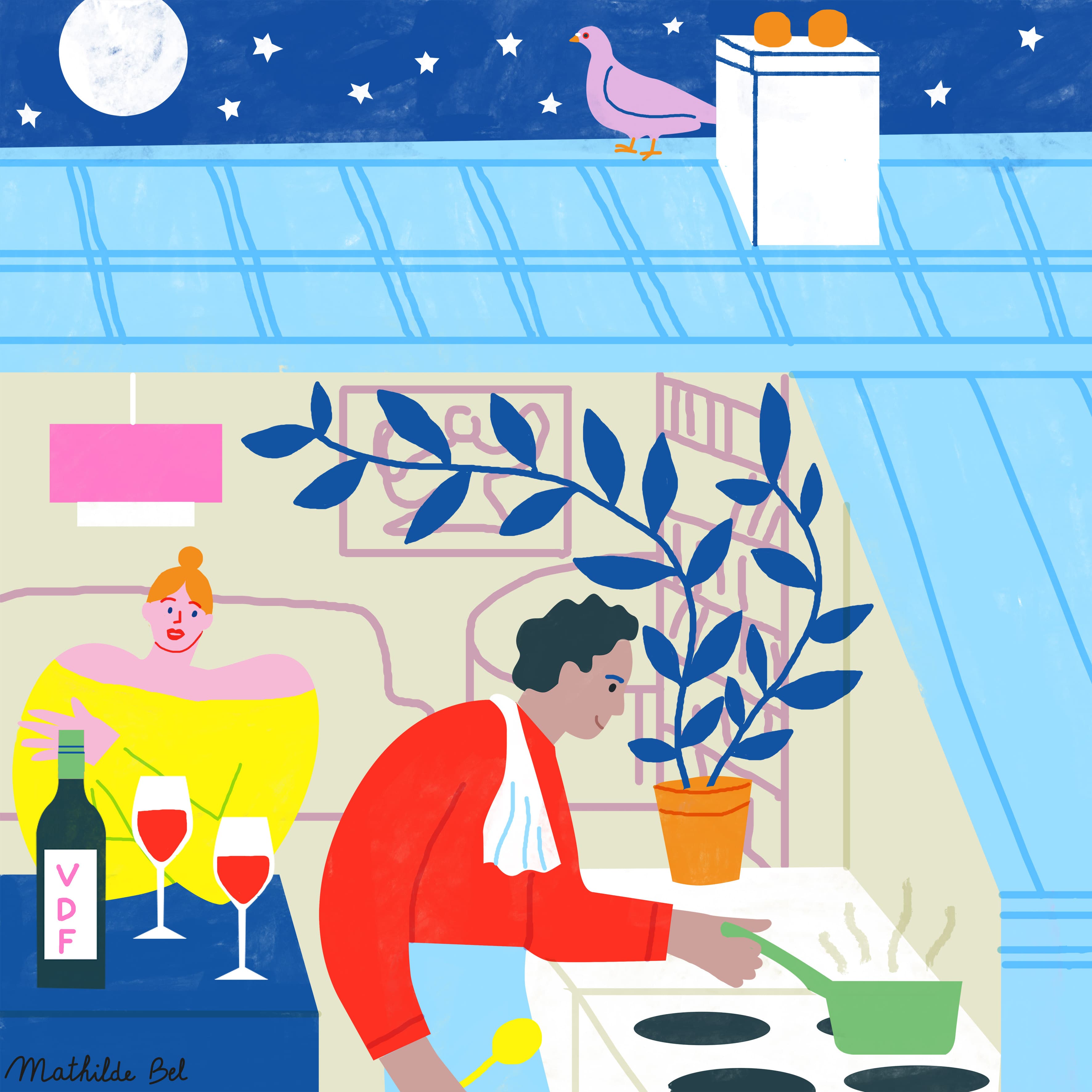 Pleine Lune et petits plats faits maison