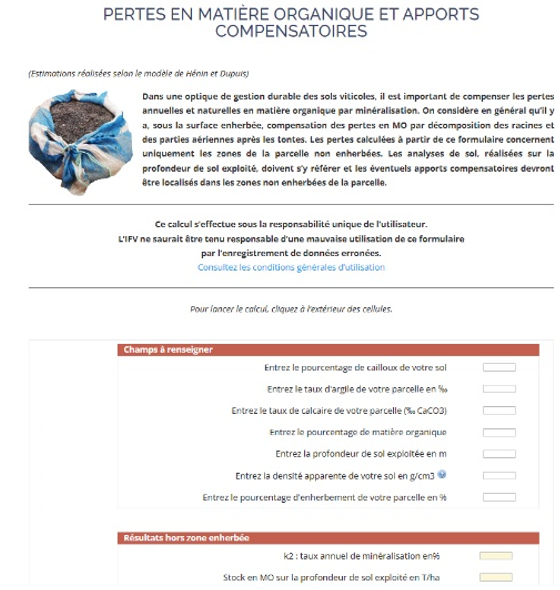 Figure 2 - Calcul des apports compensatoires