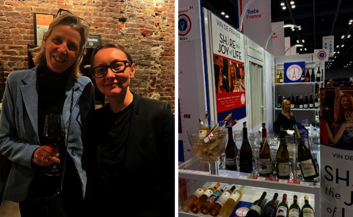 Pascaline Lepeltier et stand Vinexpo America 