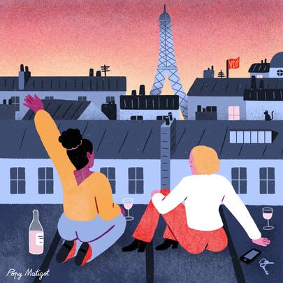 Apéro sur un rooftop