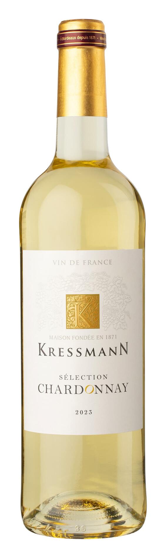 KRESSMANN SÉLECTION - Blanc - Chardonnay - 2023 | Vin De France KRESSMANN SÉLECTION - Blanc - Chardonnay - 2023 | Vin De France